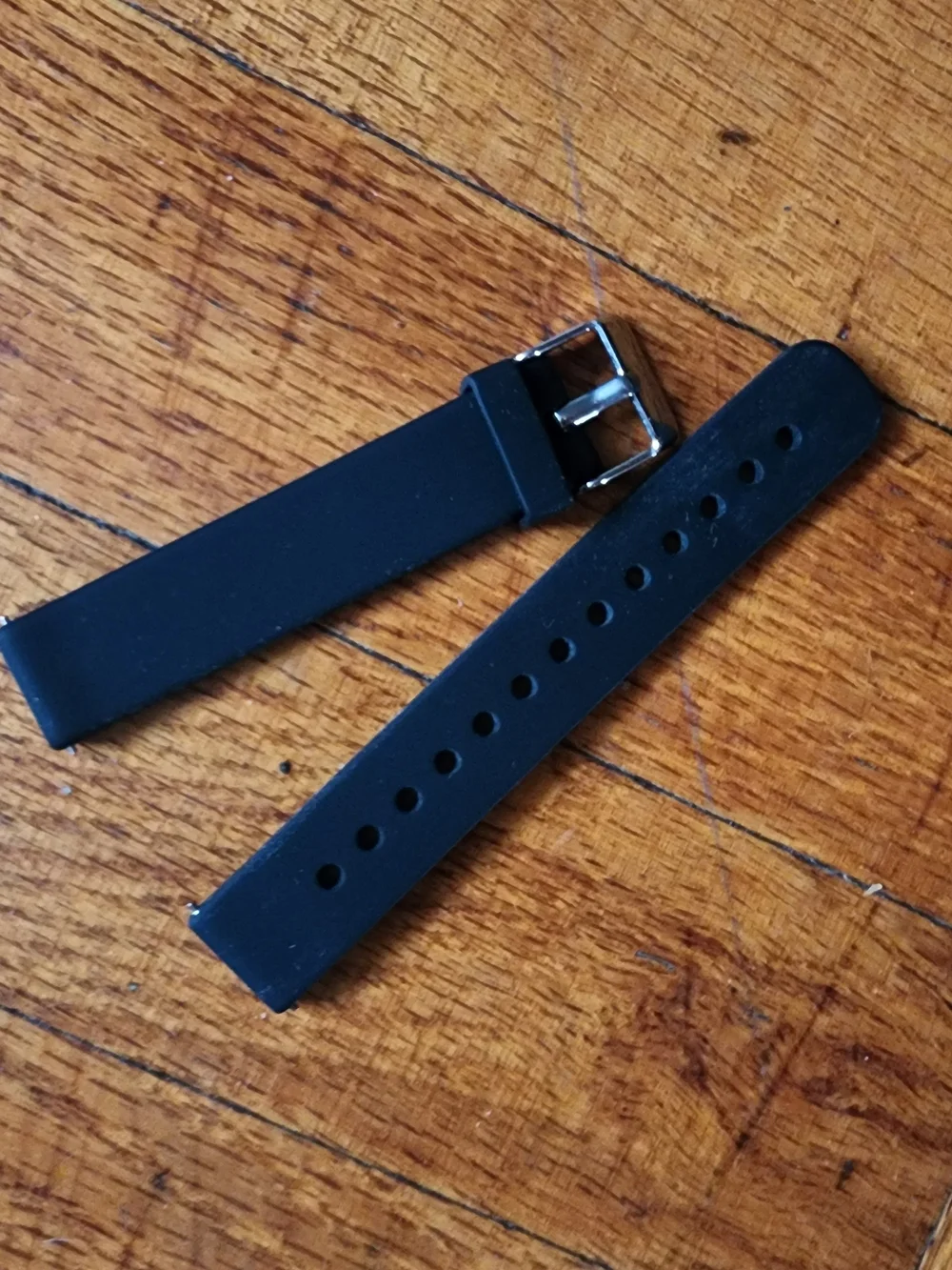 Brand New Black Silicone Replacement Watch Strap